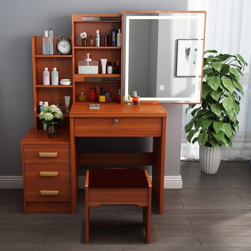 Dressing Table Small Apartment Dresser Modern Makeup Mirror