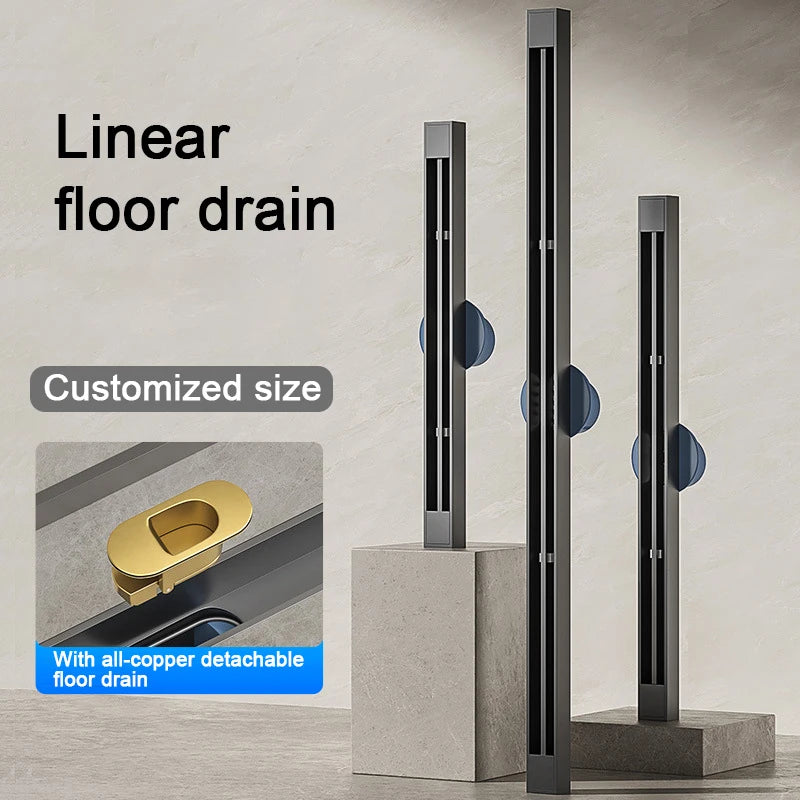 2cm Wide Floor Drain Stainless Steel Linear Narrow