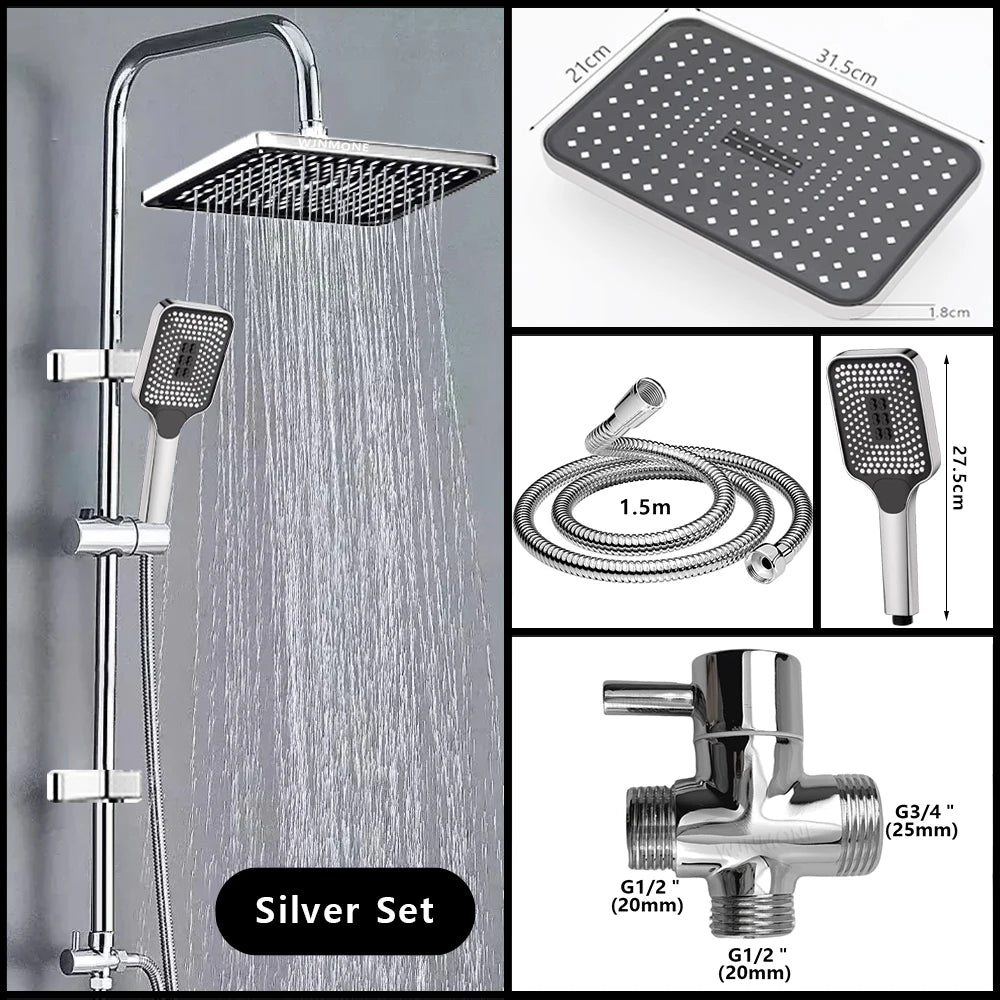 Split Shower Column Bathroom Faucet Cold Mixer Water