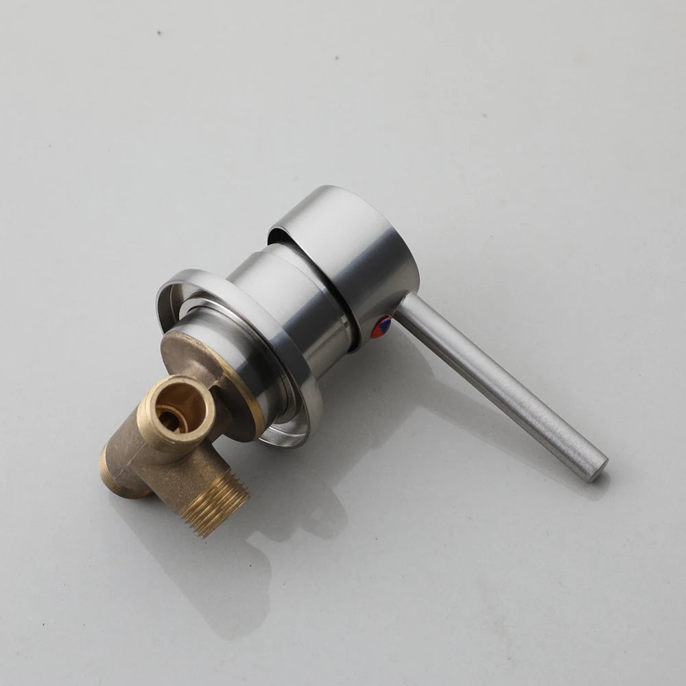 Monite Rainfall Shower Faucet Brushed Nickel Bathroom Shower