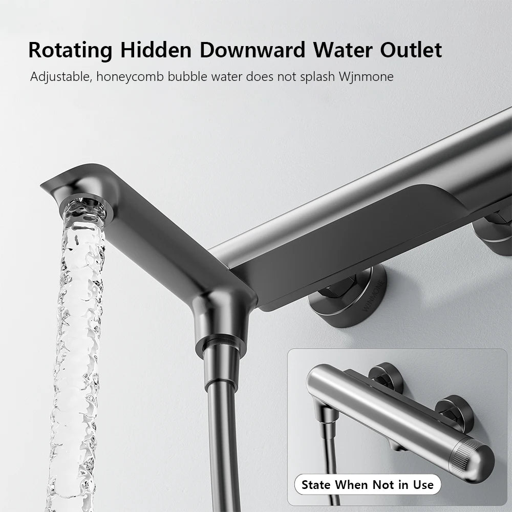 Solid Brass Bathroom Shower Faucet Luxury Bathtub Mixer