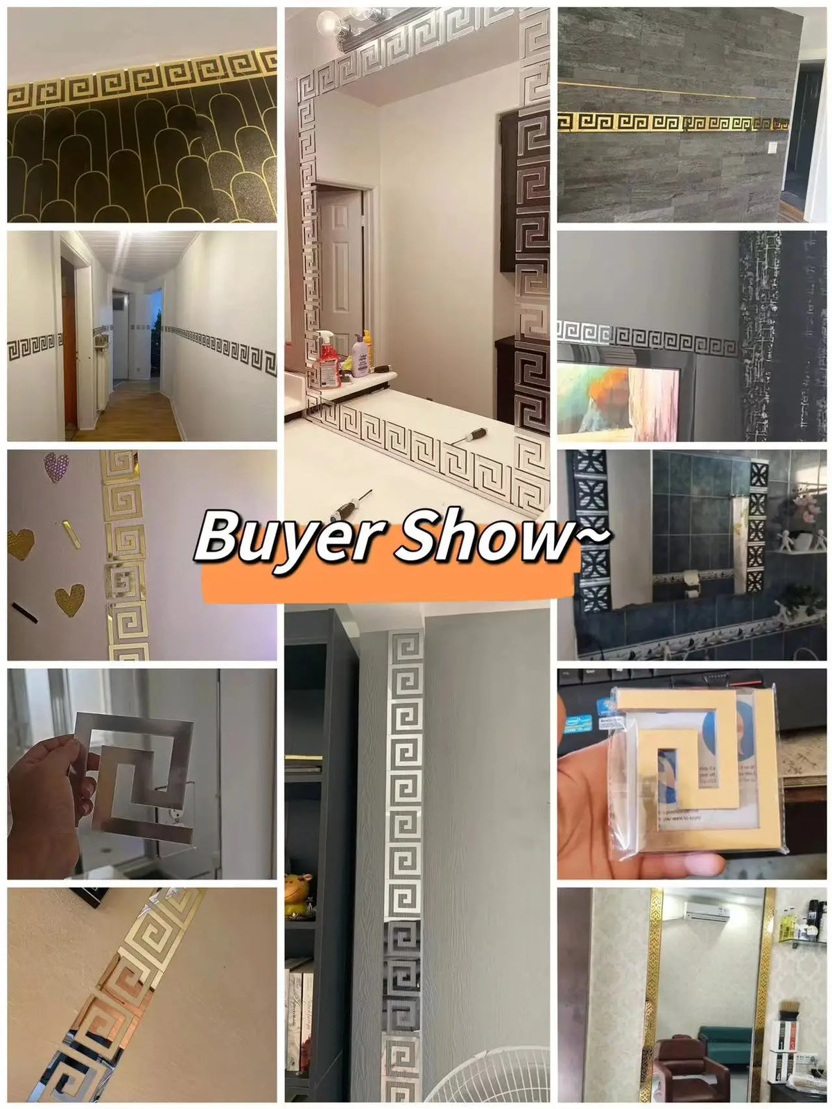 5/10cm Acrylic Wall Mirror Sticker Adhesive Living Room