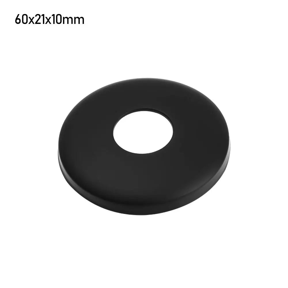 1pcs Black Shower Faucet Decorative Cover Chrome Finish