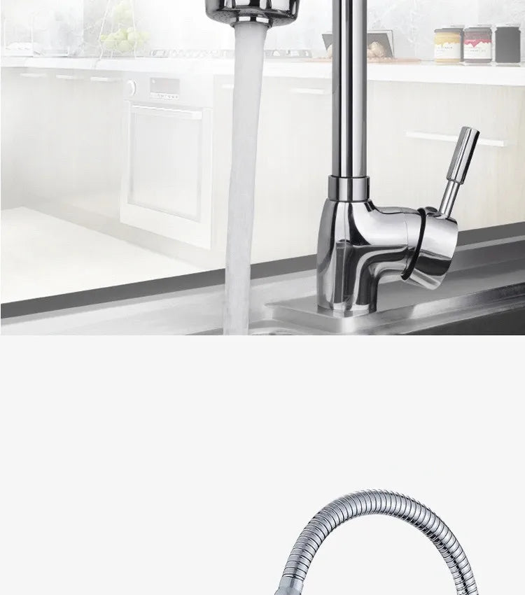 1pc Stainless Steel Sink Faucet Pipe Connection Saving
