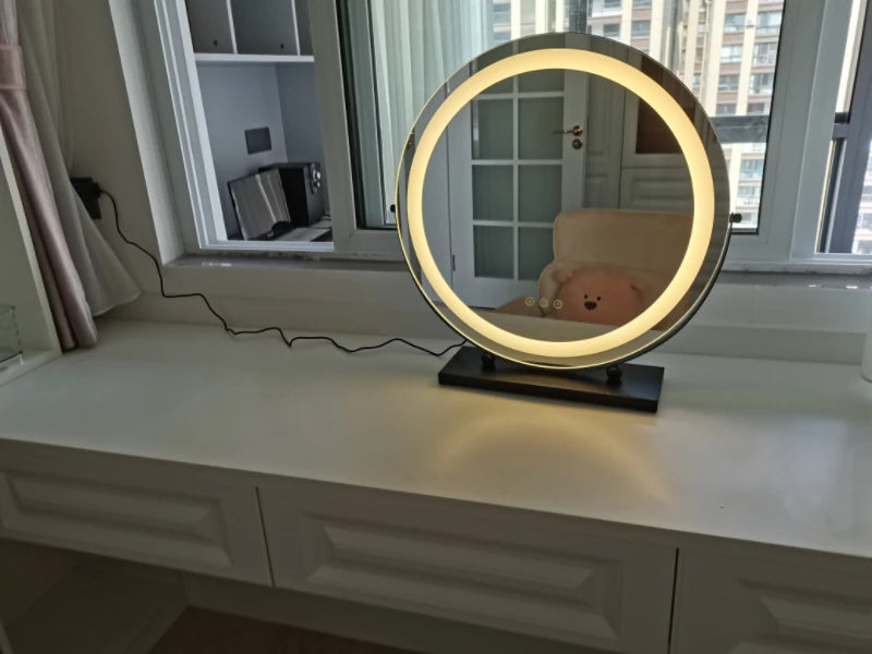 Led Lighted Makeup Mirror 15x Magnifying Vanity Compact