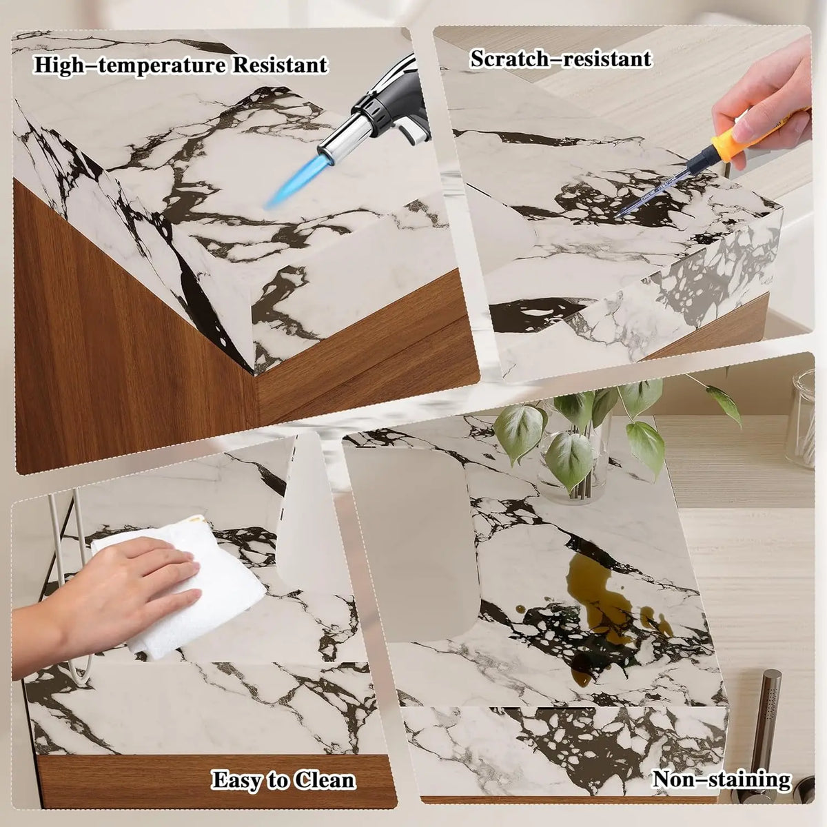 30 Modern Floating Bathroom Vanity Faux Marble Top