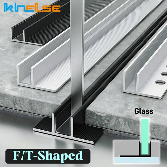 Embedded Bathroom Partition Led Aluminum Profile F-Shaped Shower