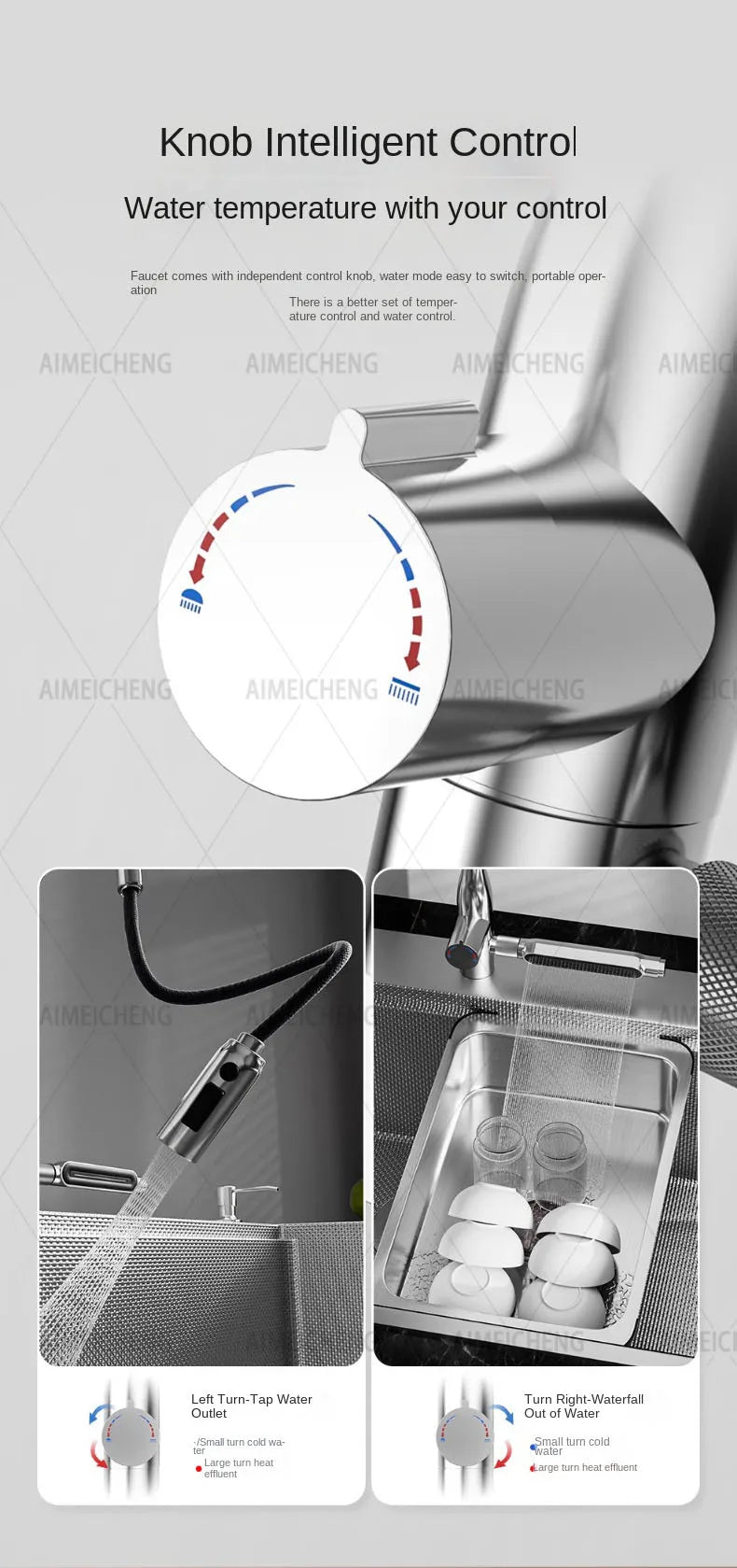Digital Display Fly Rain Waterfall Large Sink 304
