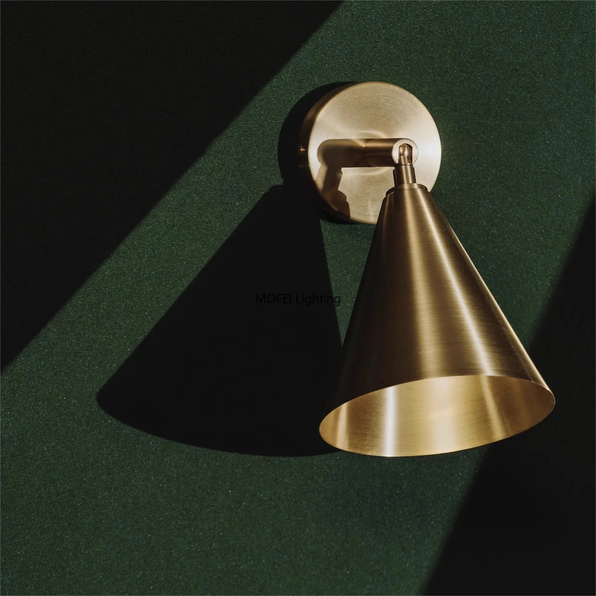 Nordic Full Copper Retro Wall Lamp Master Bedroom