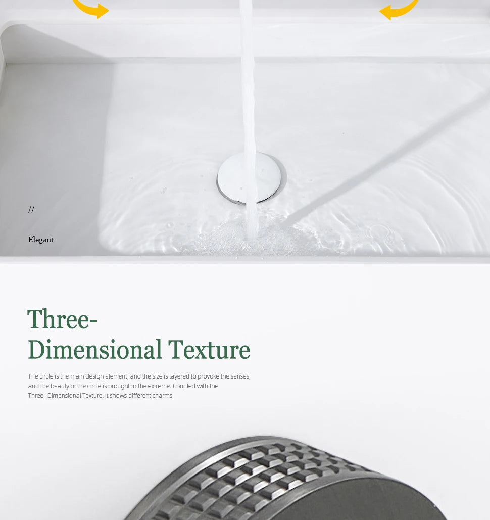Gumetal Basin Faucet Cold Widespread Tap 360 Rotation