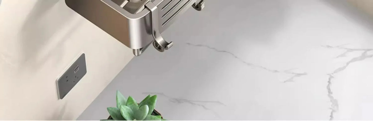 Aluminum Bathroom Shelves Wall Towel Rack Mounted Shower