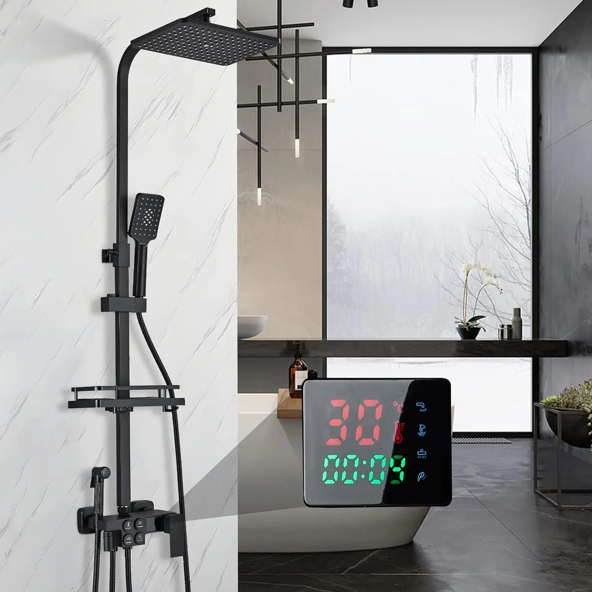 Cold Digital Bathroom Shower Quality Brass Bathroom Faucet