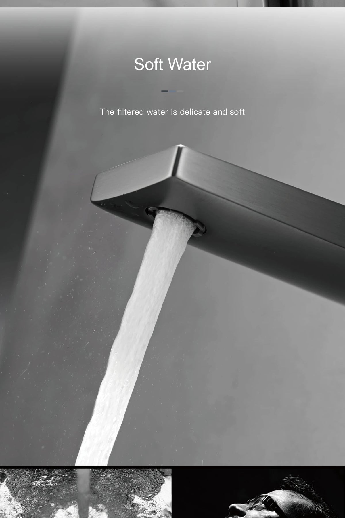 Luxury Brass Chrome Bathroom Faucet Wall Mounted Design