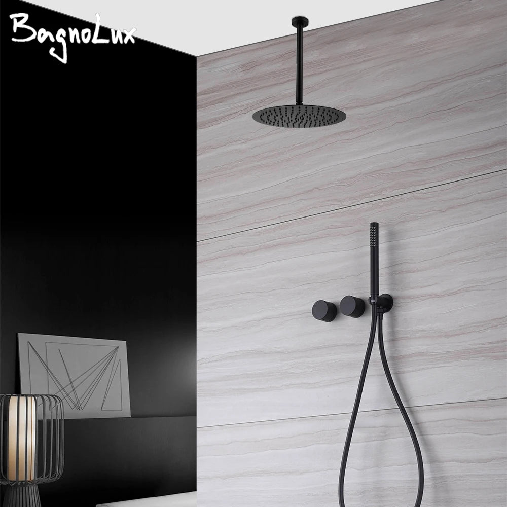 Ceiling Arm Shower Faucet Ways Bathroom Tap Embedded