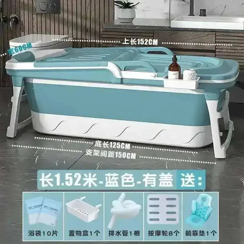 Tub Bathtubs Adult Folding Bathtub Foaming Simple Adult