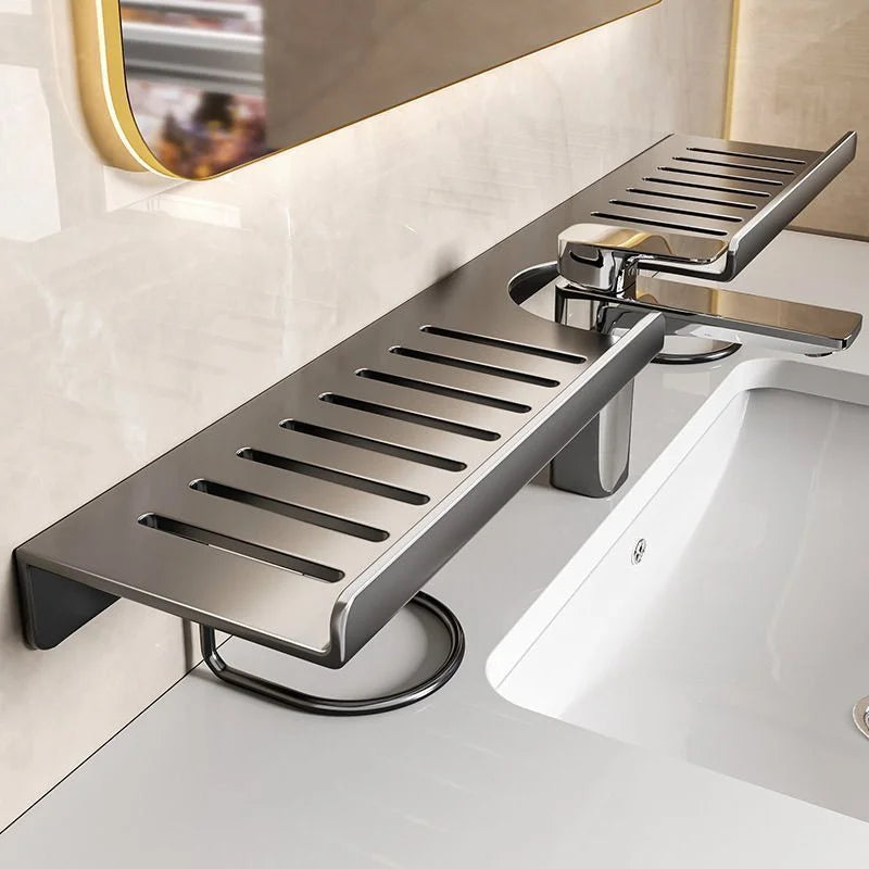No Drill Stainless Steel Sink Organizer Wall Mounted