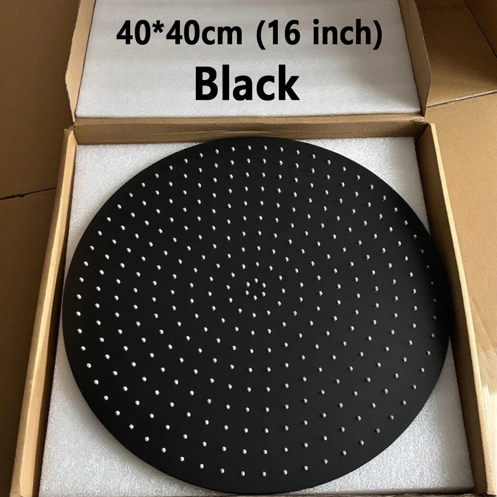 Square Round 16/20/24 Inch Bathroom Shower Head Ultra-Thin