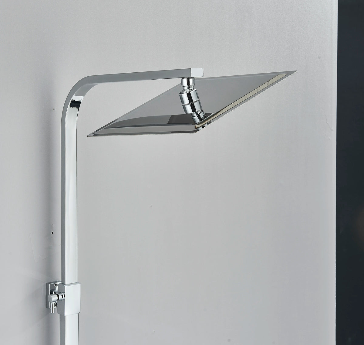 Chrome/Black Thermostat Shower Faucet Ways Bathroom Faucet