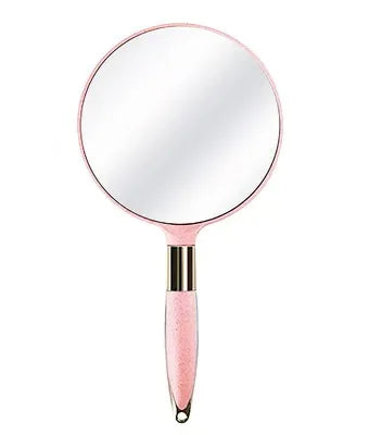 Lady Handheld Makeup Mirror Cosmetic Retro Mirror Spa