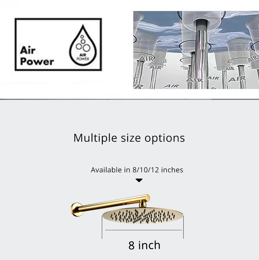 Bathroom Shower Faucet Bathroom Mixer Tap Bathtub Brass