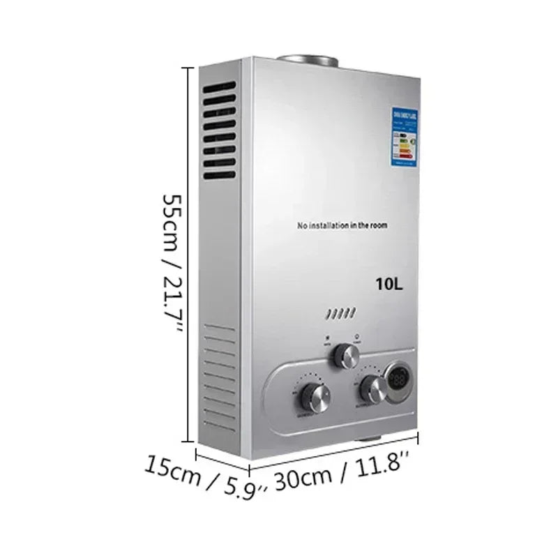 Vevor 6l/8l/10l/12l/16l/18l Propane Gas Lpg Tank Less Water