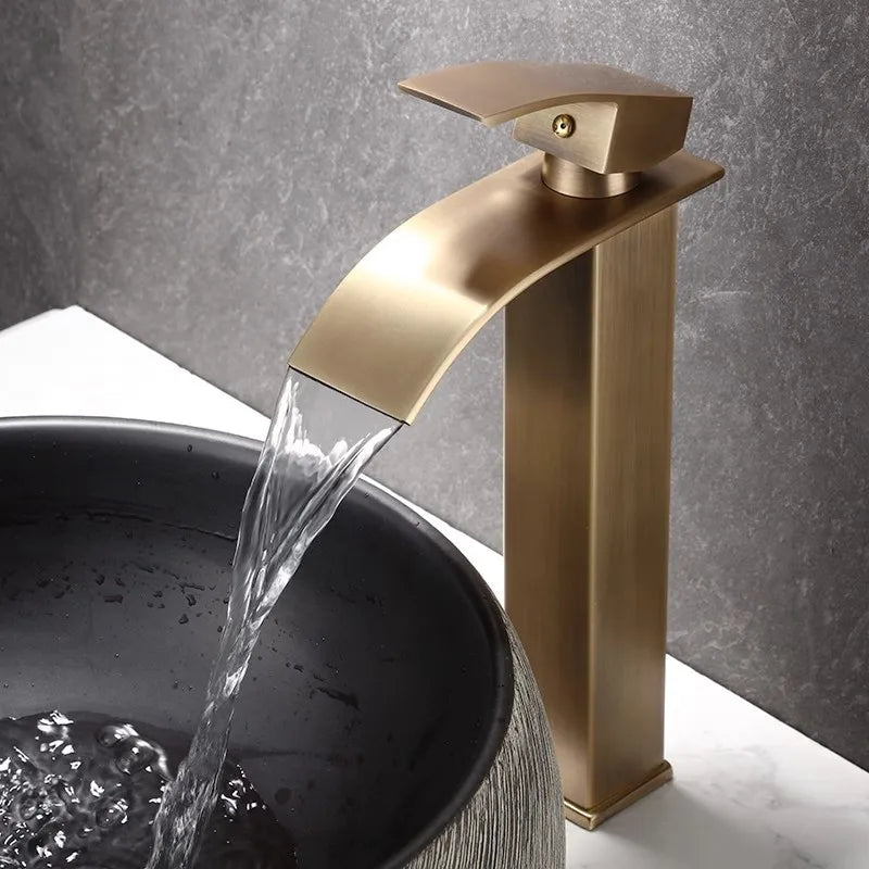 Bathroom Faucet Brass Antique Bronze Basin Faucets &
