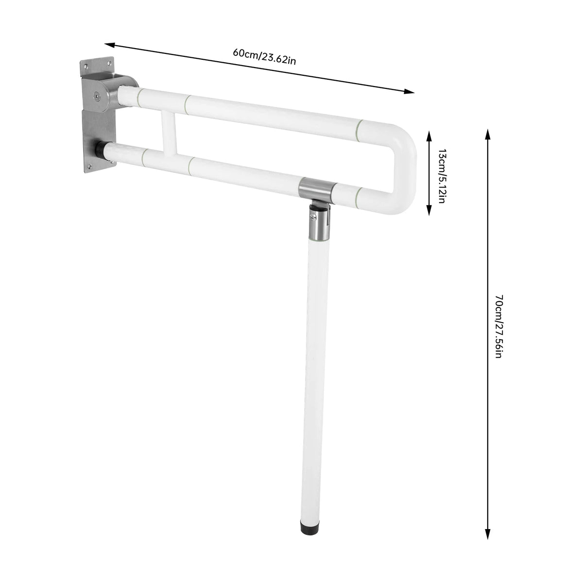 Toilet Grab Bar Handicap Grab Bars Foldable Drop