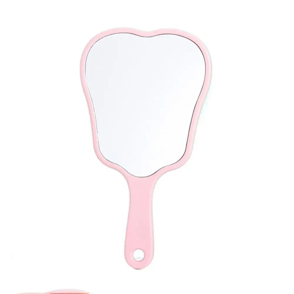 Durable Plastic Tooth-Shaped Mirror Mini Lightweight Handheld