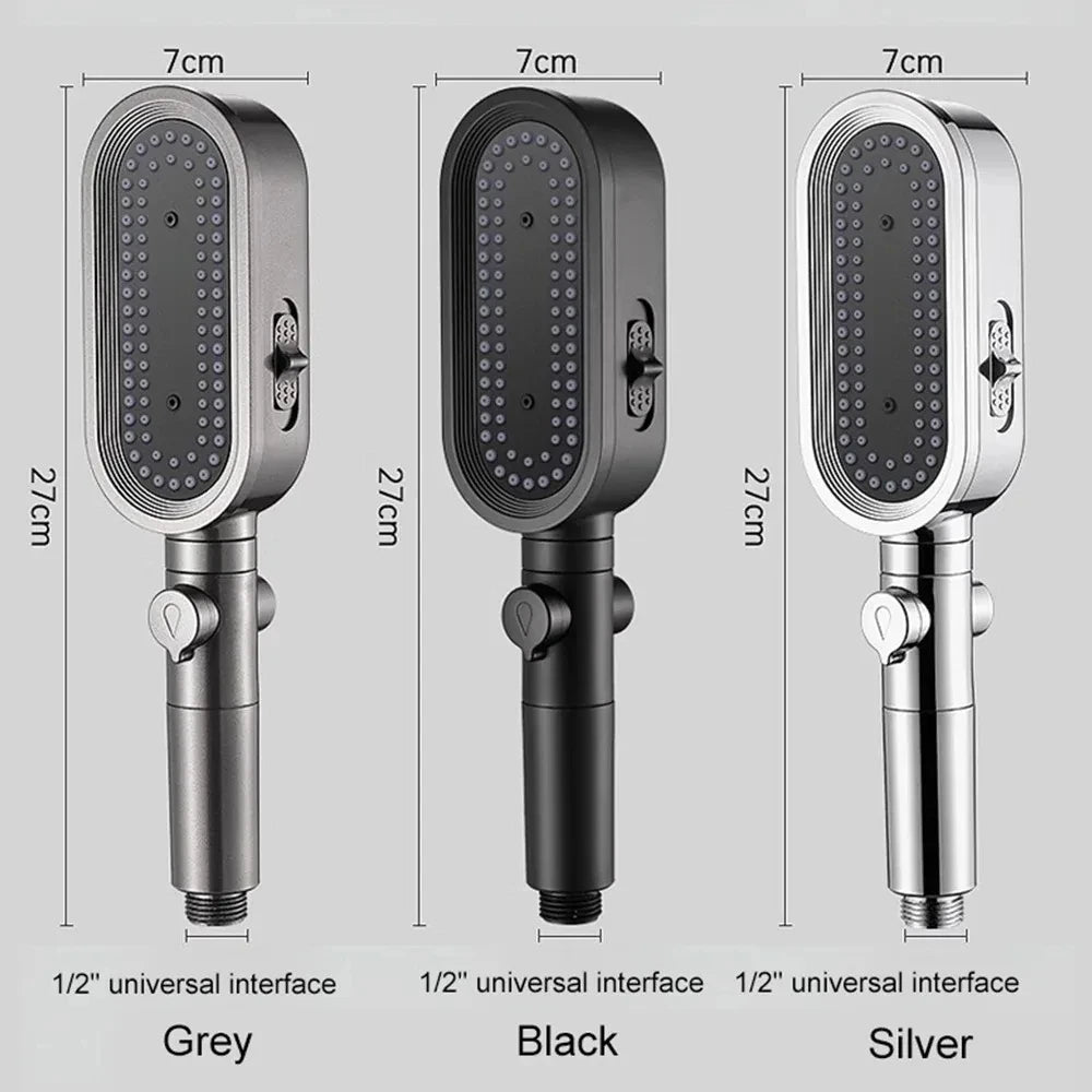 High Pressure Shower Head Modes Adjustable Spray Massage