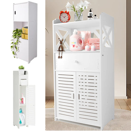 Bathroom Cabinet Tier Storage Cabinet Organizer Door Bathroom