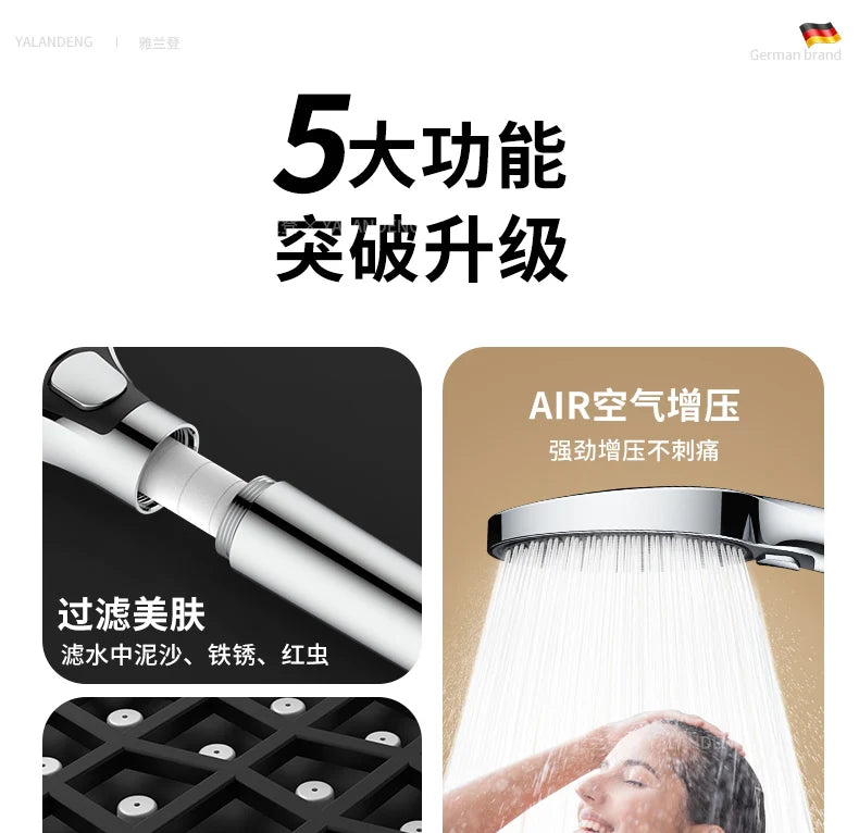 15cm Big Panel High Pressure Shower Head Filter