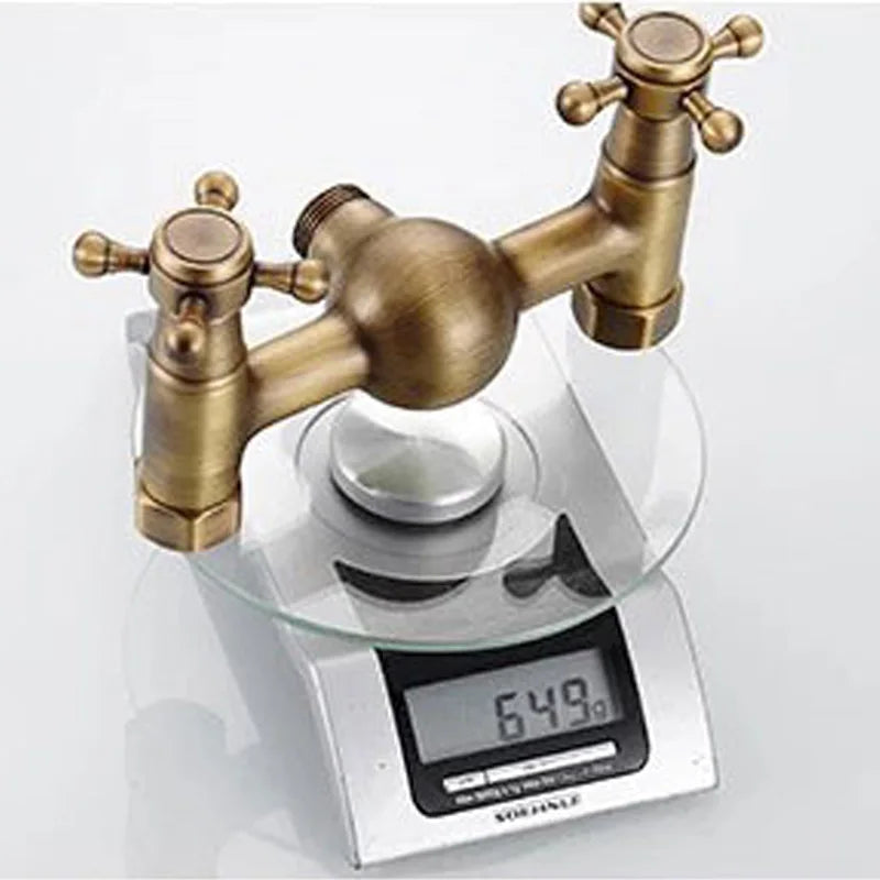 Brass Bathroom Faucet Shower Type Head Antique Brass