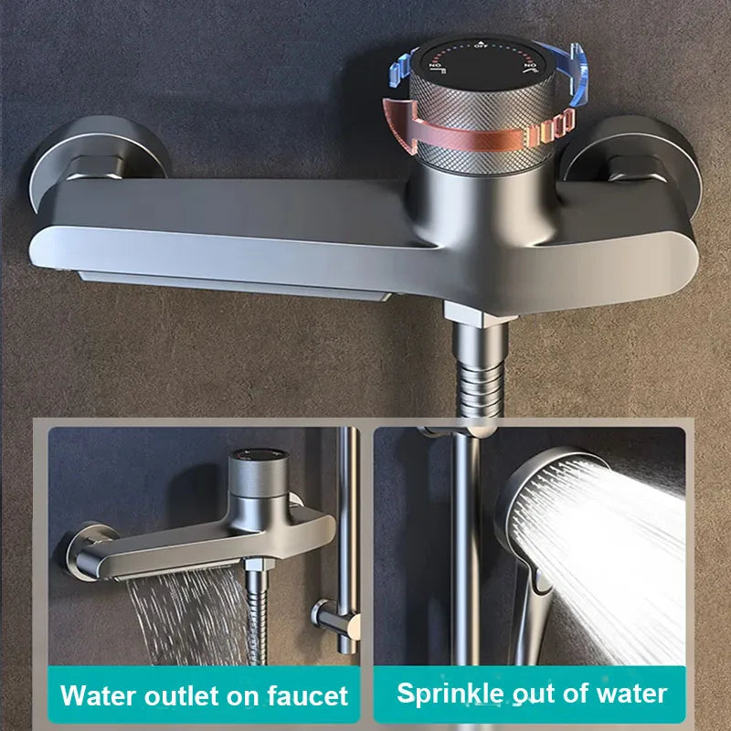 Bathroom Brass Basin Faucets Shower Faucet Wall Mounted