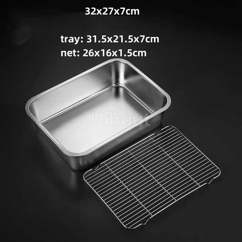 Deep Square Plate Basin Rack Pallet Stainless Steel