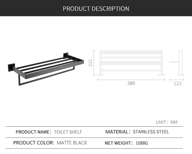 Sanluois High Quality Sus 304 Stainless Steel Bathroom