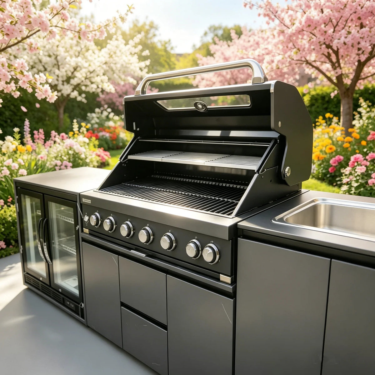Full Outdoor Grill Sink & Modern Outdoor Kitchens