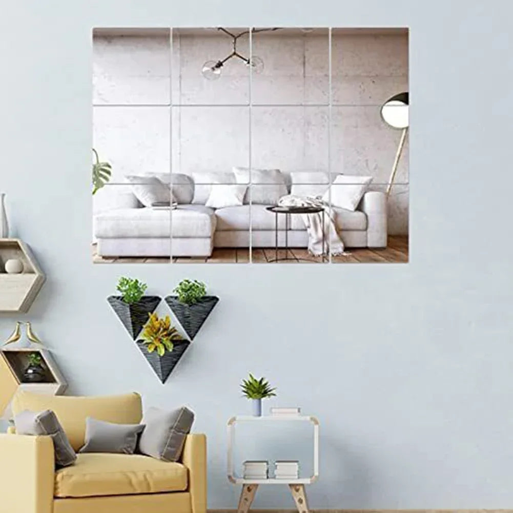 20x20cm Acrylic Flexible Mirror Sheets Mirror Wall Sticker