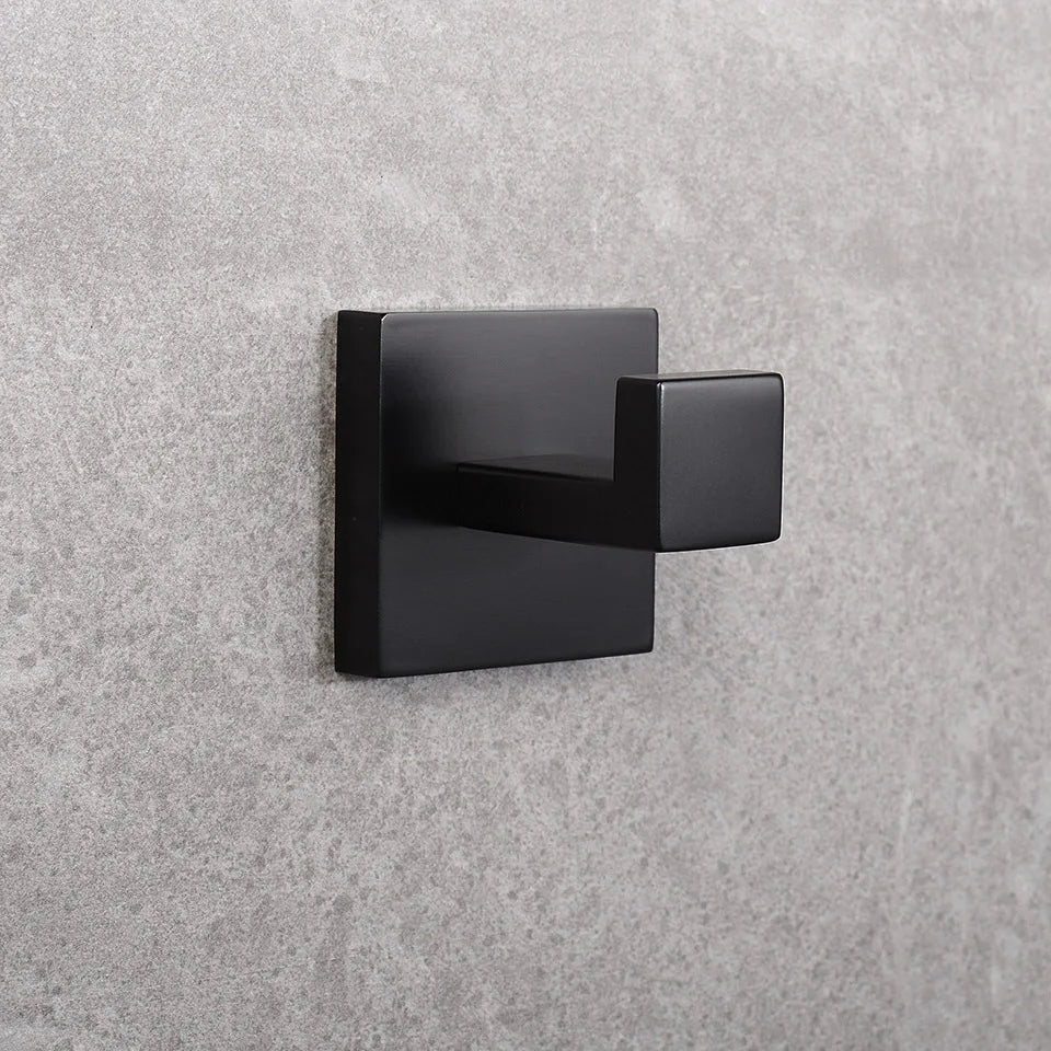 Matte Black Bathroom Hardware 304 Stainless Steel Towel