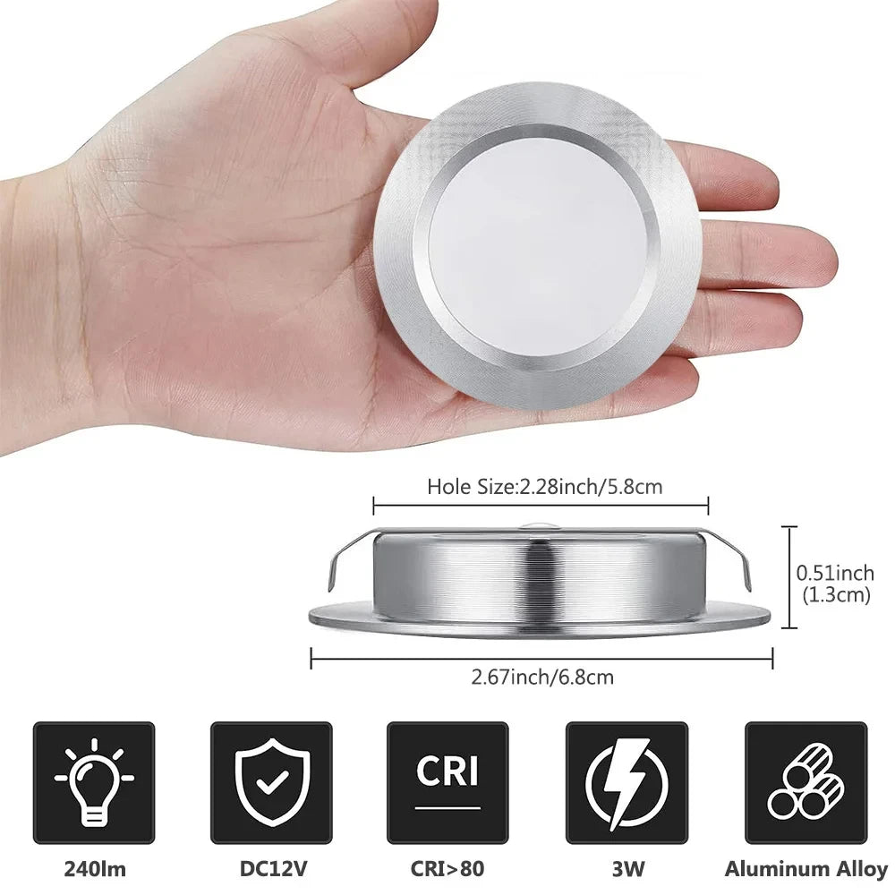 Led Recessed Spotlight 12v Lamp Ac110 220v Driver