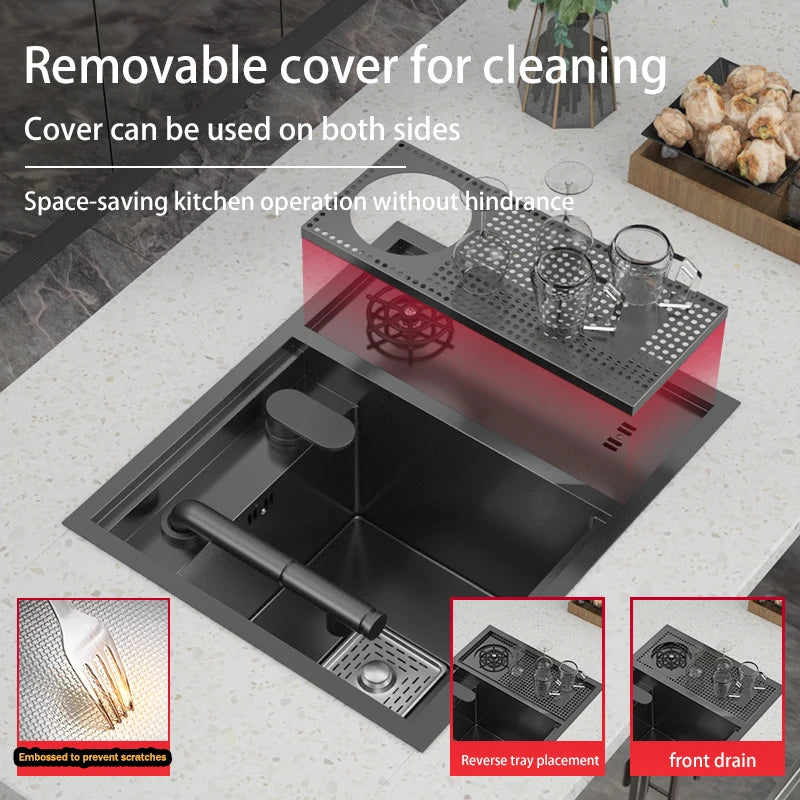 Hidden Sink Stainless Steel Sinks Bar Small Slot