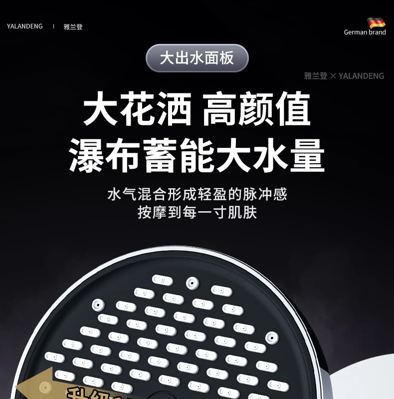 15cm Big Panel High Pressure Shower Head Filter