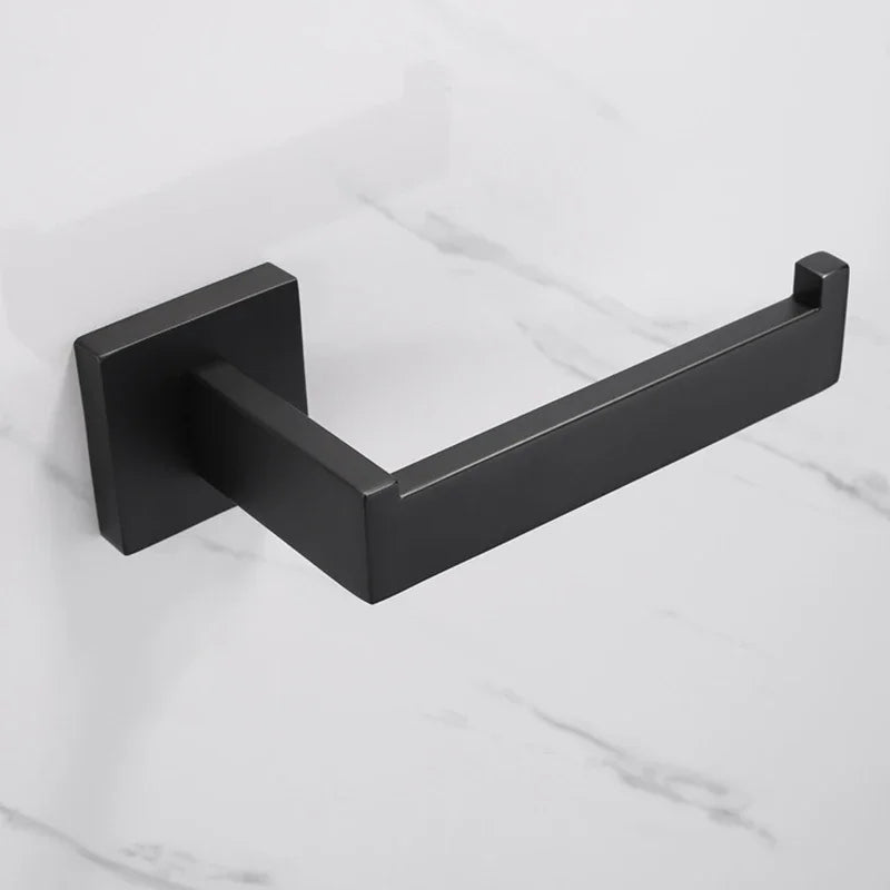 304 Stainless Steel Bathroom Matte Black Toilet Paper