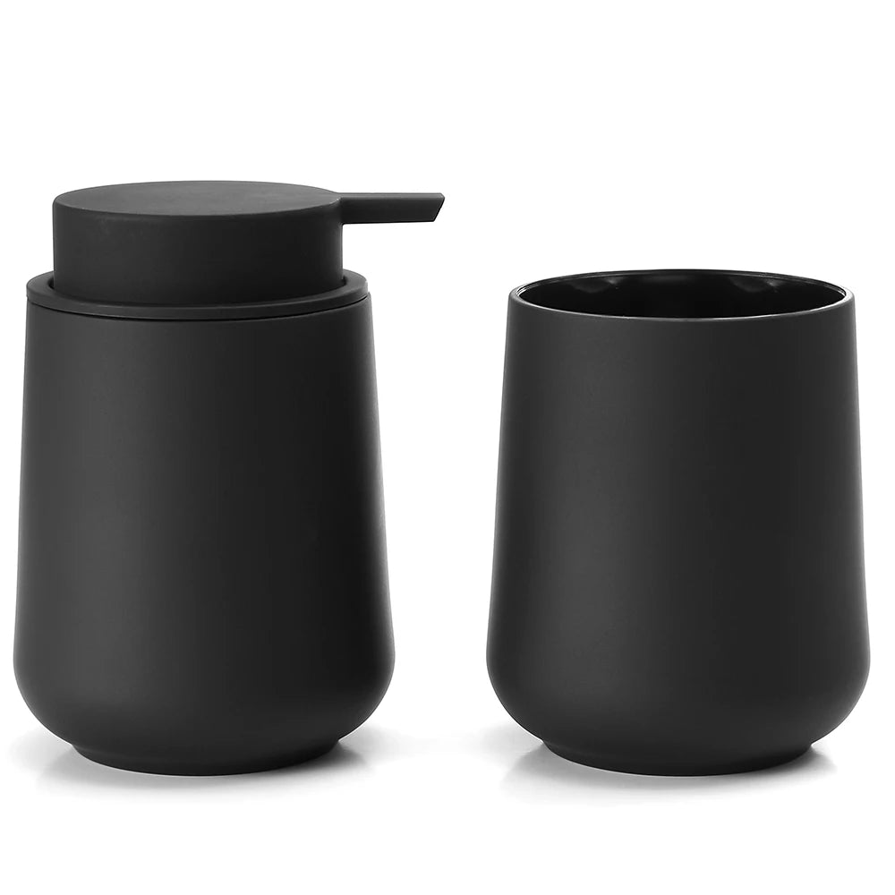 Bathroom Accessory - 2-Piece Soap Dispenser Cup Bathroom