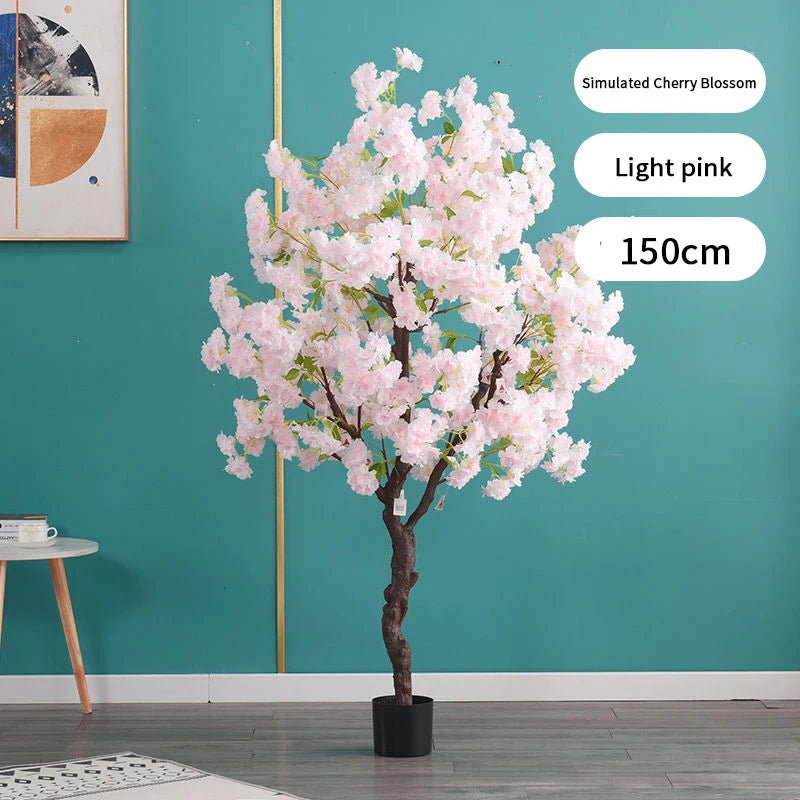 Decoration Artificial Cherry Tree Bonsai Wedding Indoor Living