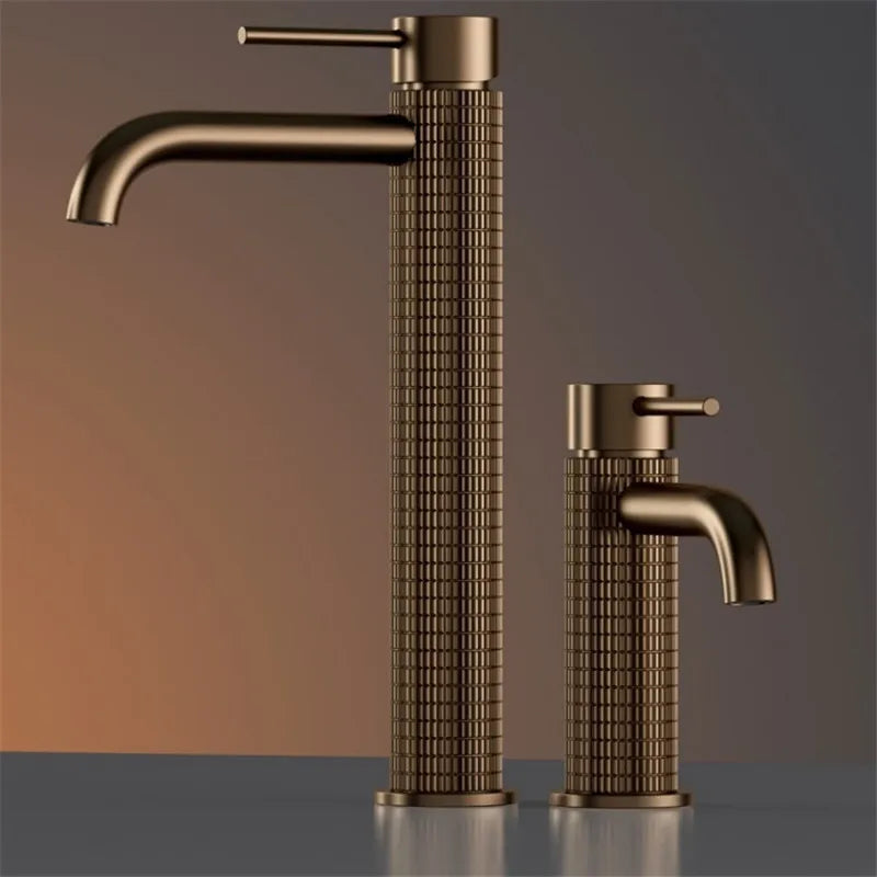 Brushed Rose Gold Bathroom Faucet Brushed Gold Basin