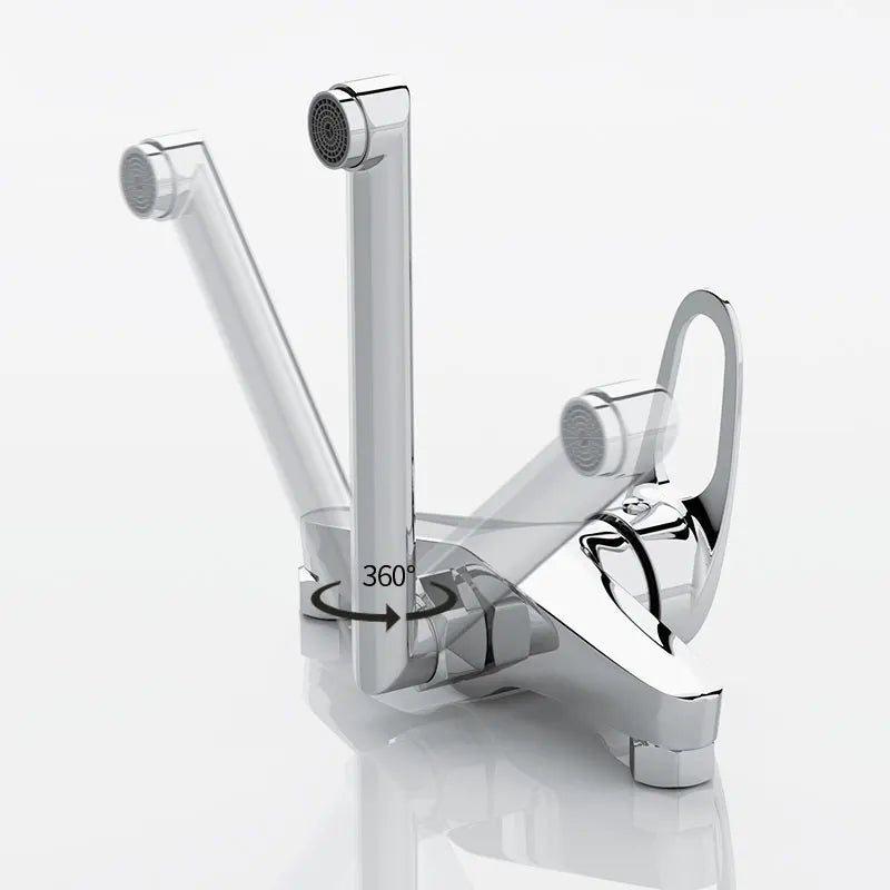 Faucet Mixers Wall Mounted Handle Mixer Tap Sink