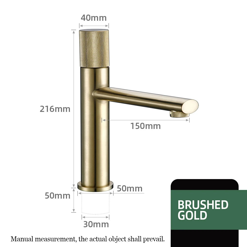 Brushed Rose Gold Bathroom Basin Faucet 100 Brass