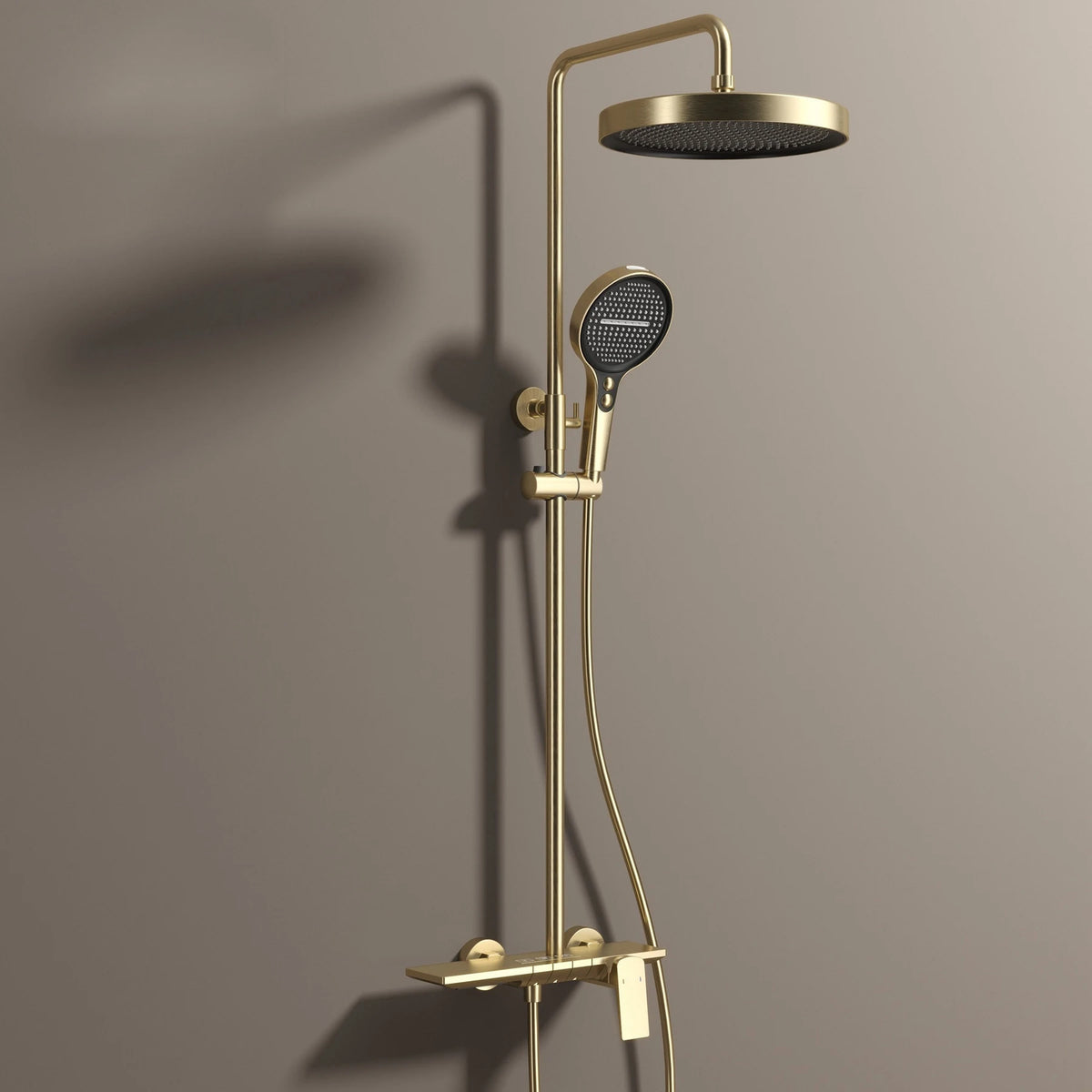 Newly Piano Bathroom Shower Premium Brass Cold Bathroom