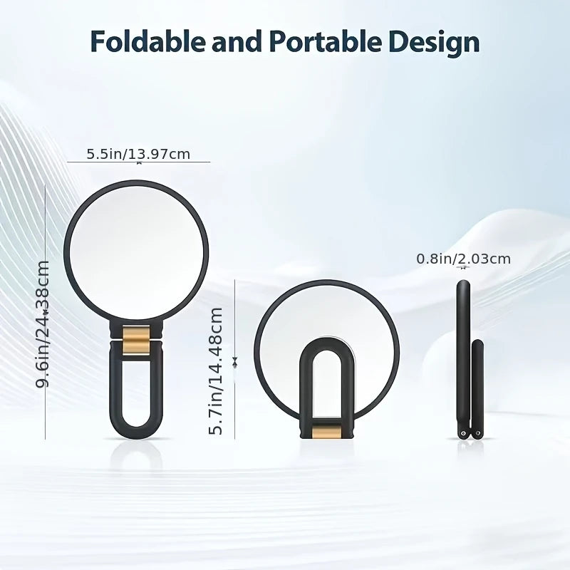 60x Double-Sided Handheld Magnifying Mirror 1x/80x Hd Makeup