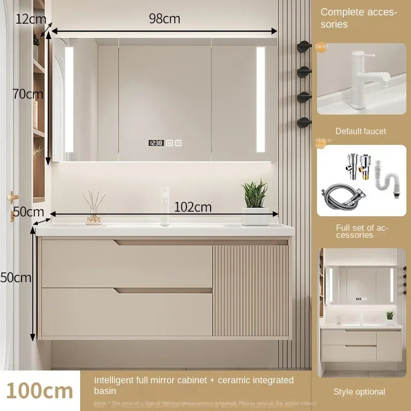 Modern Basin Bathroom Cabinet Combination Sink Minimalist